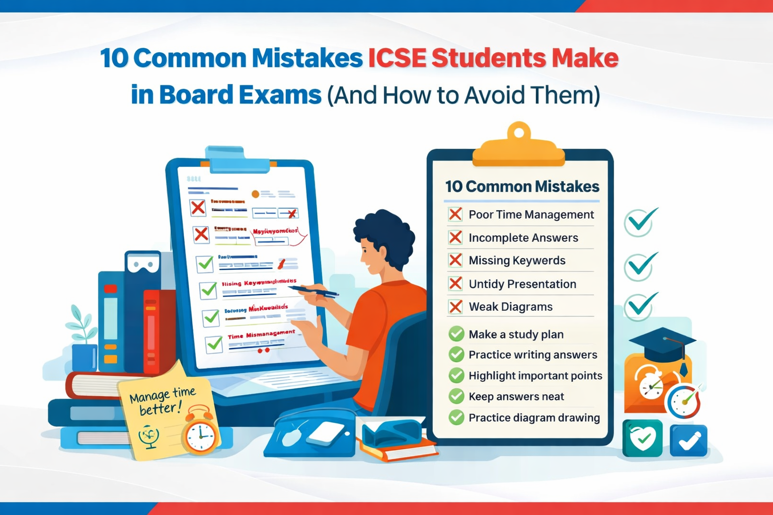 10 Common Mistakes ICSE Students Make in Board Exams (And How to Avoid Them)