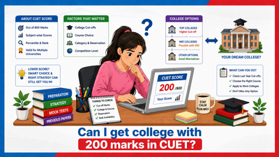 Can I Get College with 200 Marks in CUET? 