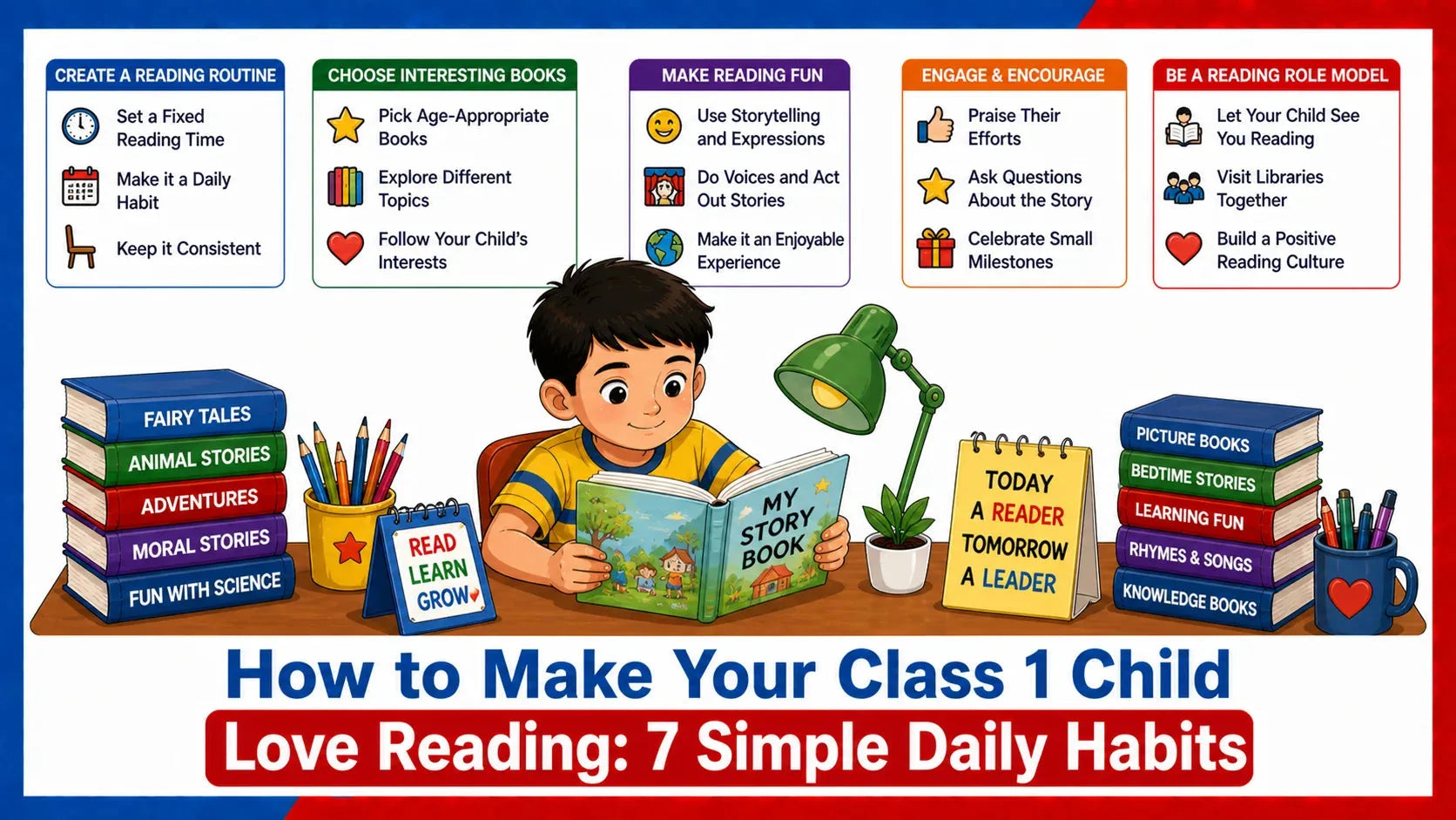 How to Make Your Class 1 Child Love Reading: 7 Simple Daily Habits