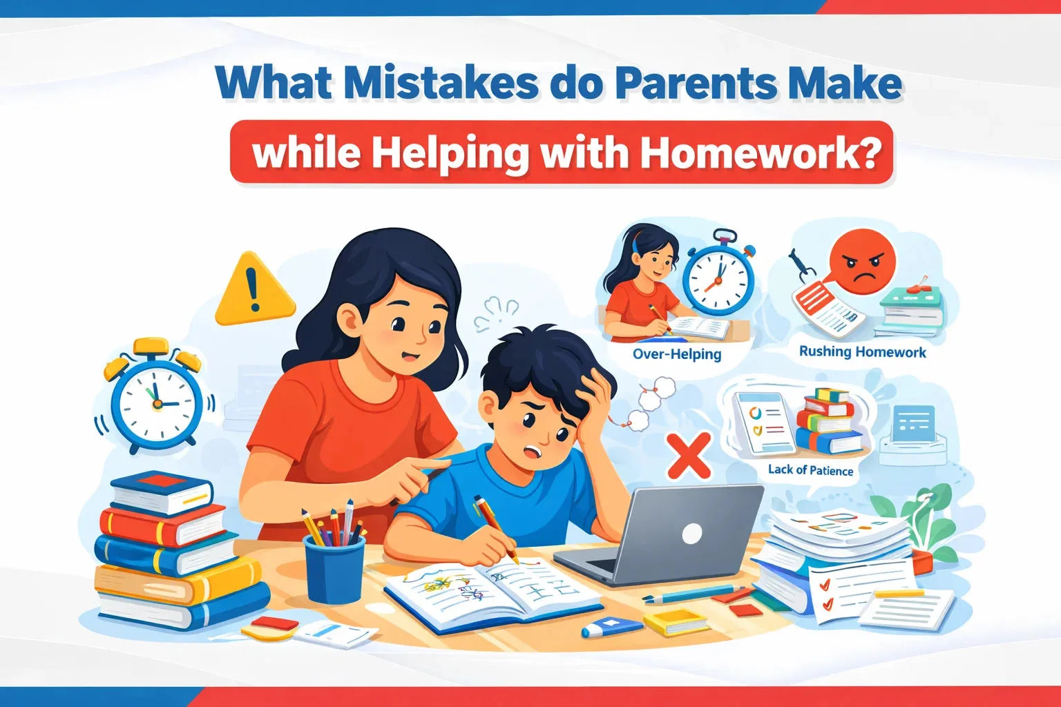 What mistakes parents make while helping with homework?