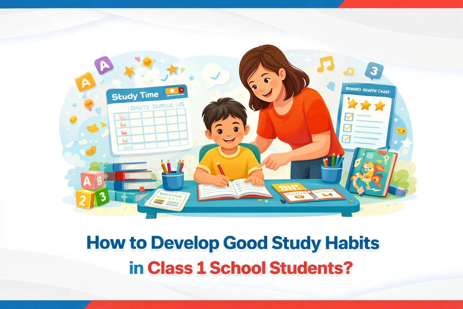 How to Develop Good Study Habits in Class 1 School Students?