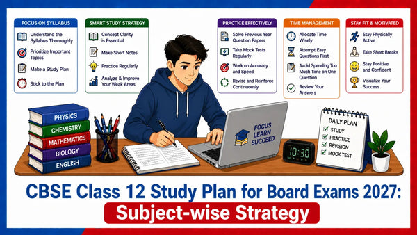 CBSE Class 12 Study Plan for Board Exams 2027: Subject-wise Strategy