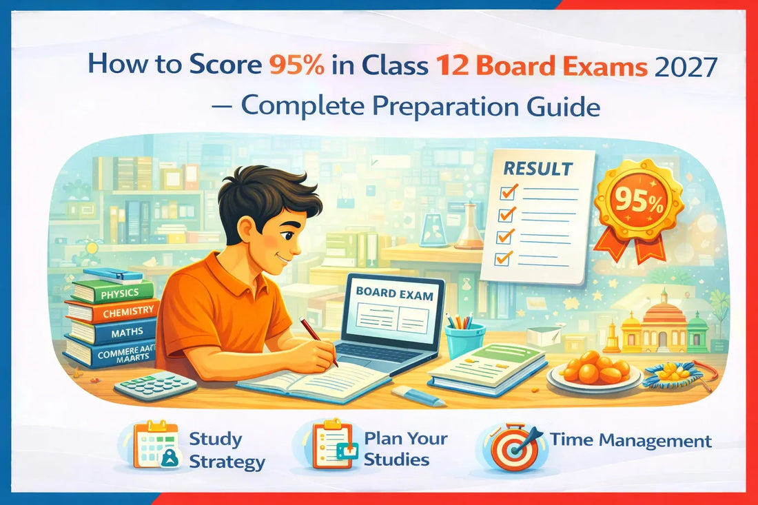 How to Score 95% in Class 12 Board Exams 2027? Complete Preparation Guide