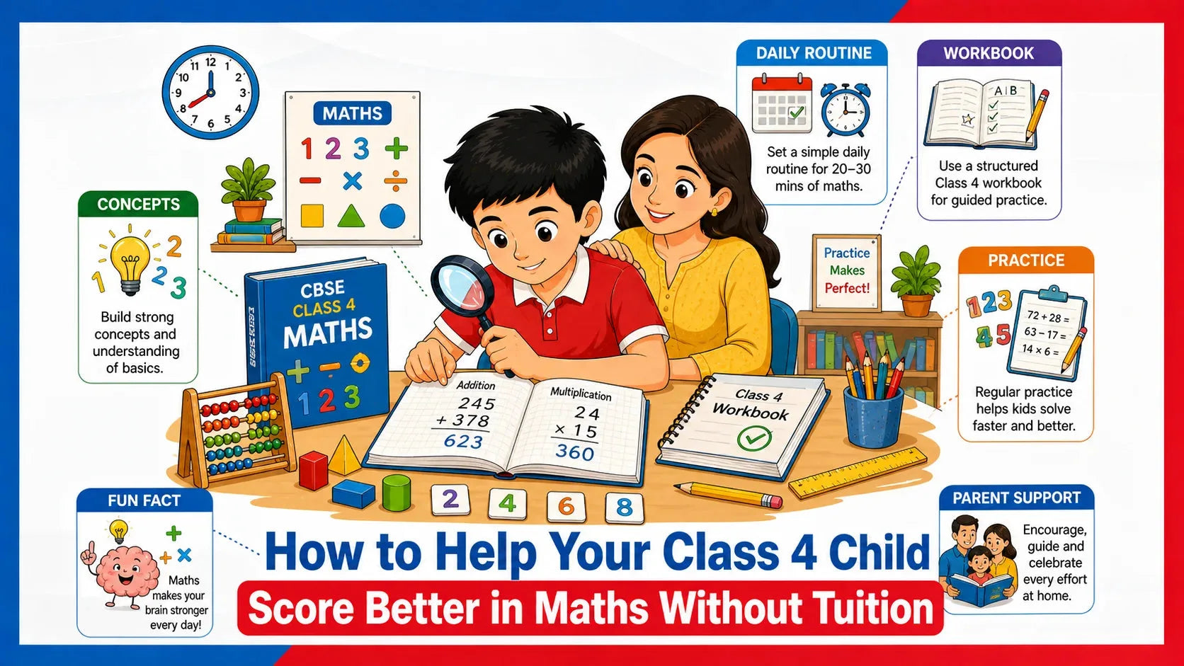 How to Help Your Class 4 Child Score Better in Maths Without Tuition