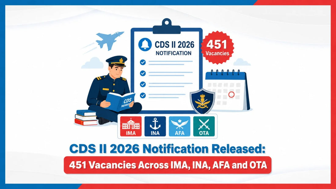 CDS II 2026 Notification Released: 451 Vacancies Across IMA, INA, AFA and OTA
