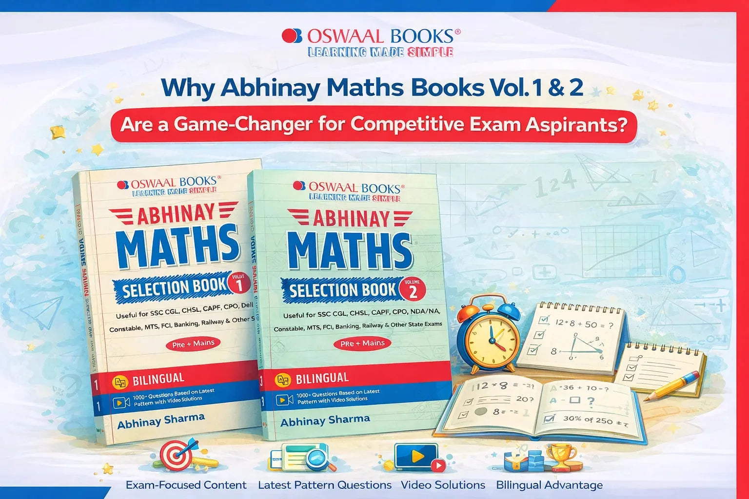 Why Abhinay Maths Books Vol. 1 & 2 Are a Game-Changer for Competitive Exam Aspirants