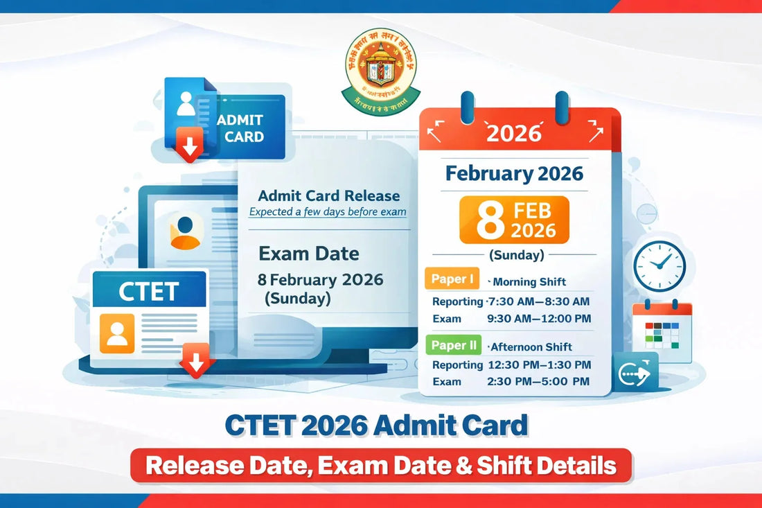 CTET 2026 Admit Card Release Date, Exam Date & Shift Details – Complete Guide for Students