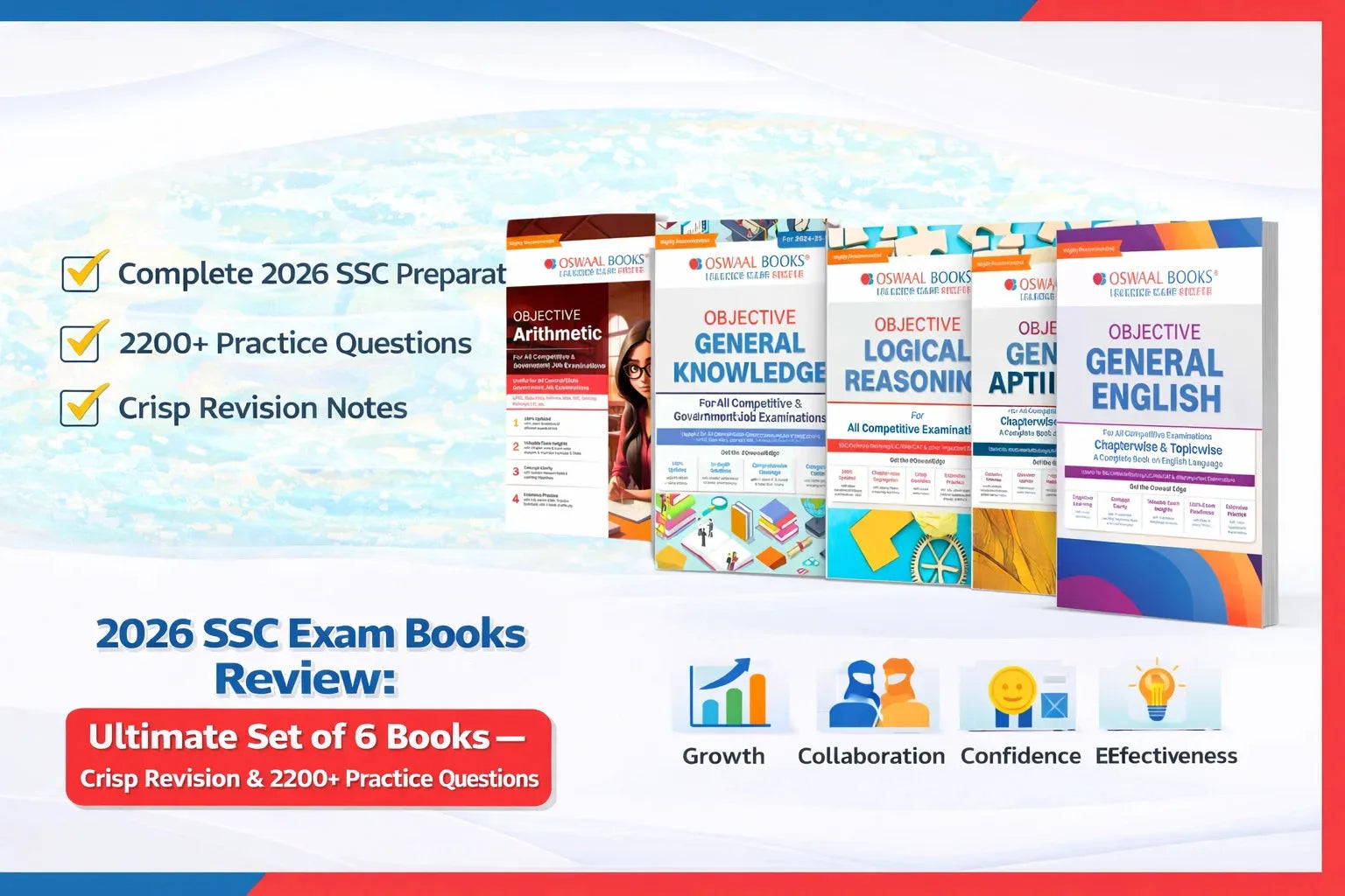 2026 SSC Exam Books Review: Ultimate Set of 6 Books — Crisp Revision & 2200+ Practice Questions
