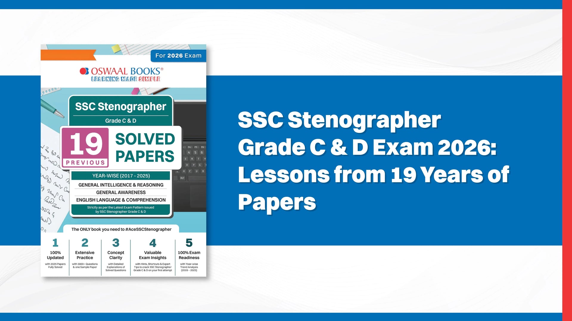 SSC Stenographer Grade C & D Exam 2026: Lessons from 19 Years of Papers