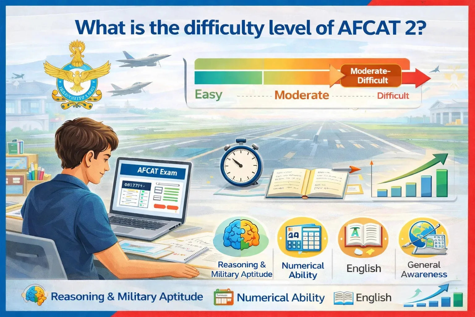 What is the Difficulty Level of AFCAT 2?
