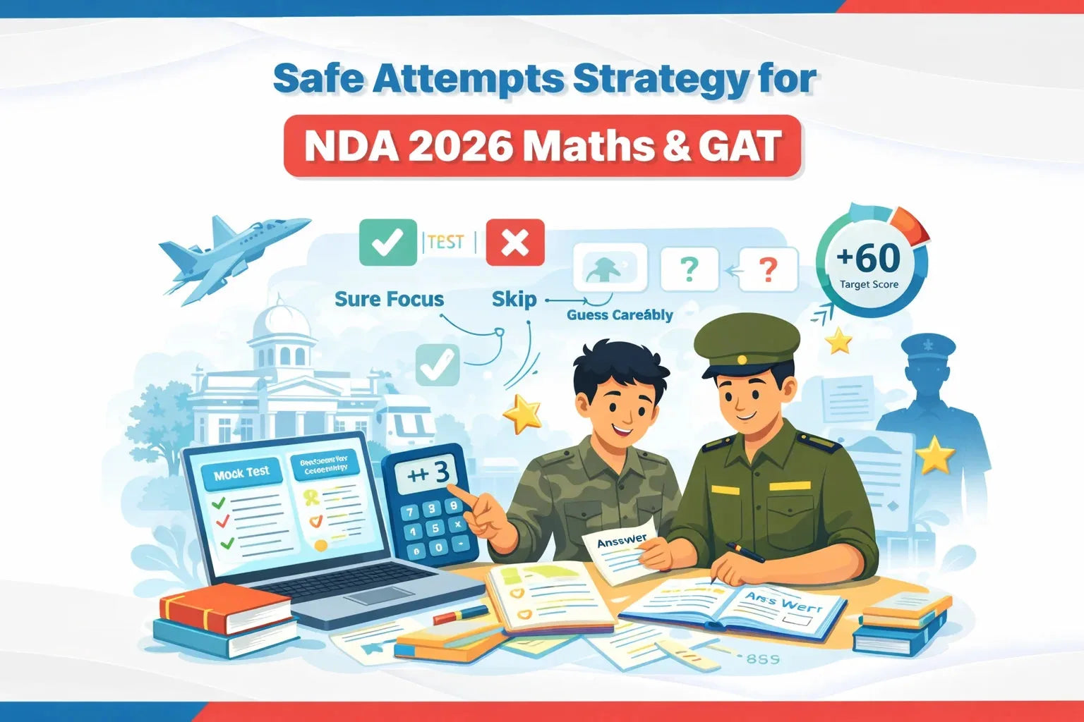 Safe Attempts Strategy for NDA 2026 Maths & GAT