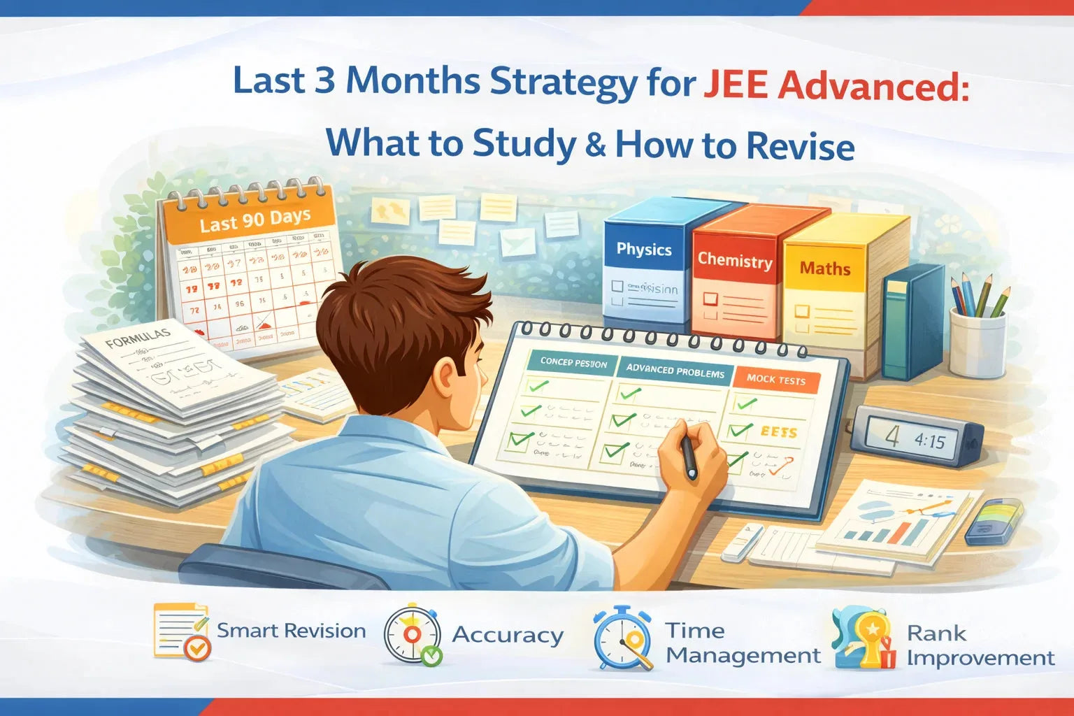 Last 3 Months Strategy for JEE Advanced: What to Study & How to Revise