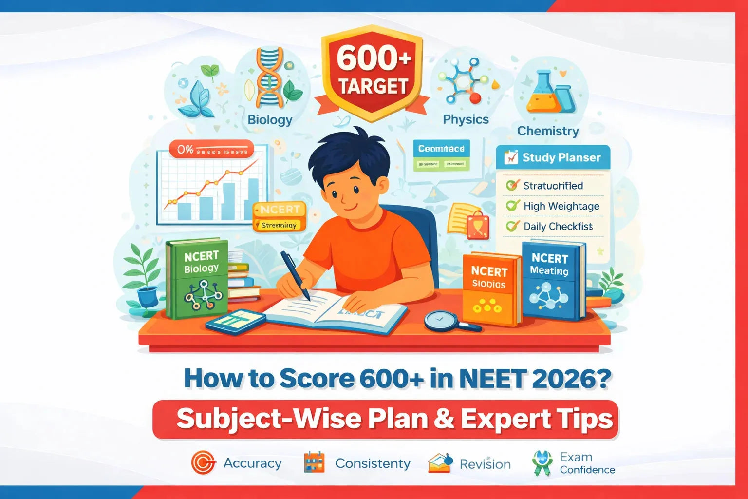 How to Score 600+ in NEET 2026? Subject-Wise Plan & Expert Tips