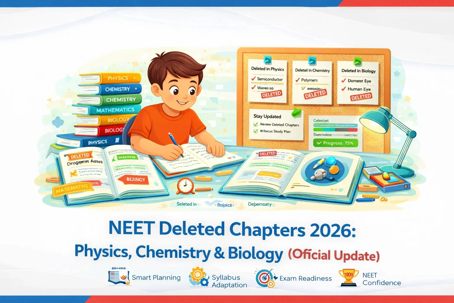 NEET Deleted Chapters 2026: Physics, Chemistry & Biology (Official Update)