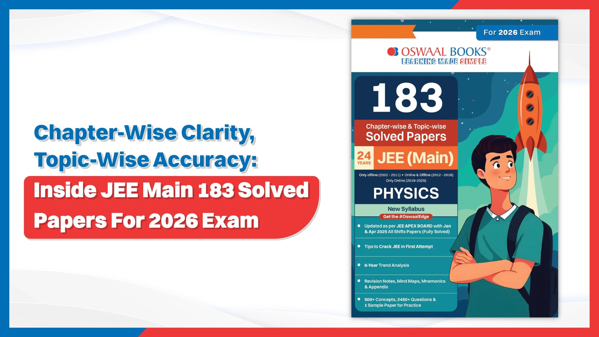 Chapter-Wise Clarity, Topic-Wise Accuracy: Inside JEE Main 183 Solved Papers For 2026 Exam