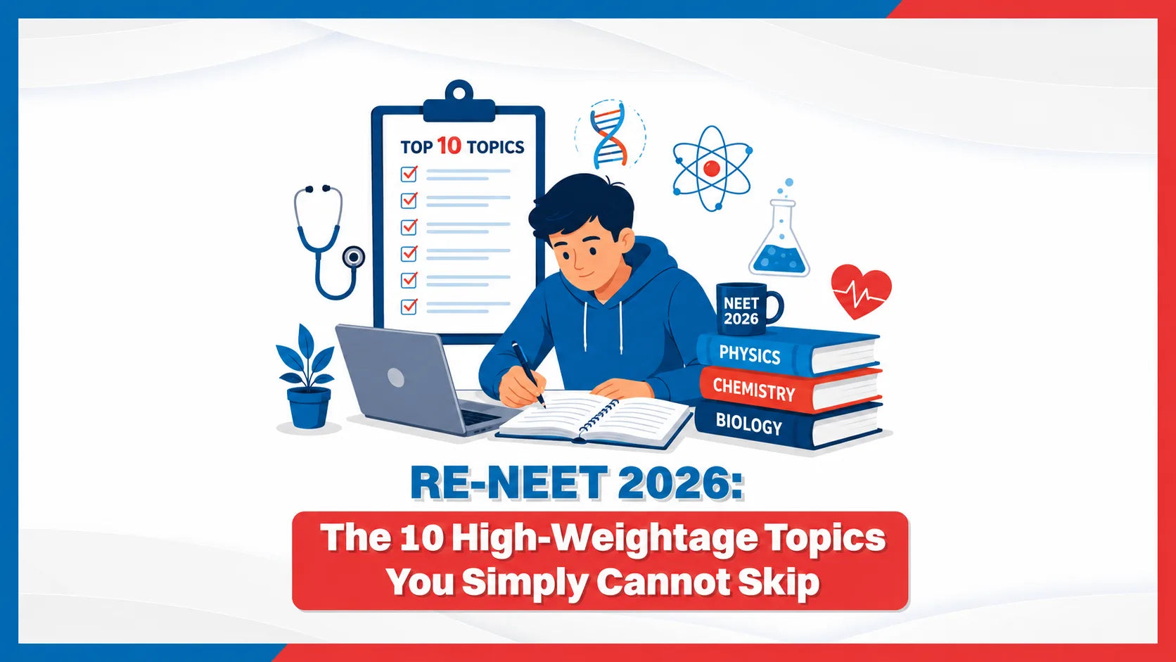 RE-NEET 2026: The 10 High-Weightage Topics You Simply Cannot Skip