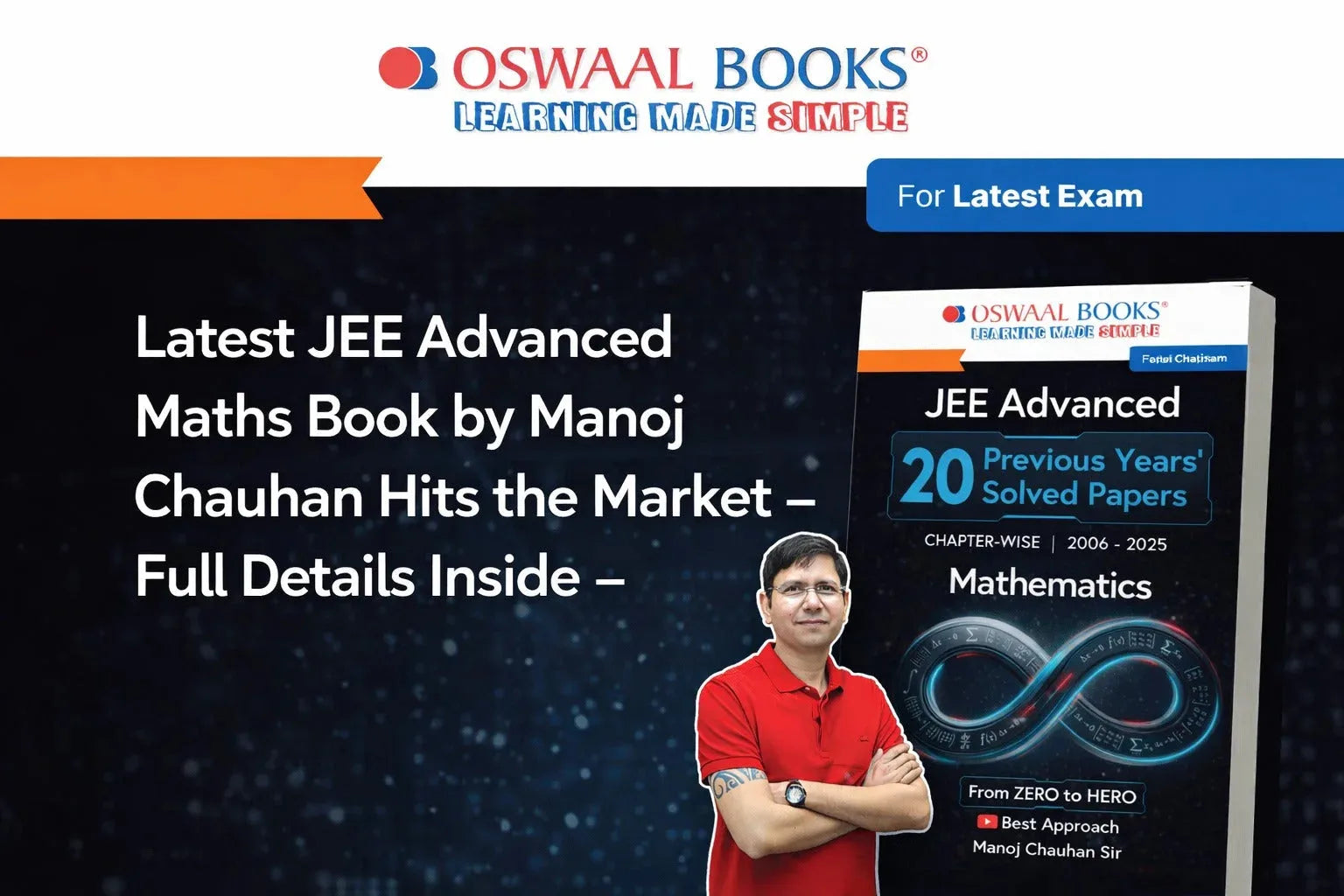 Latest JEE Advanced Maths Book by Manoj Chauhan Hits the Market – Full Details Inside