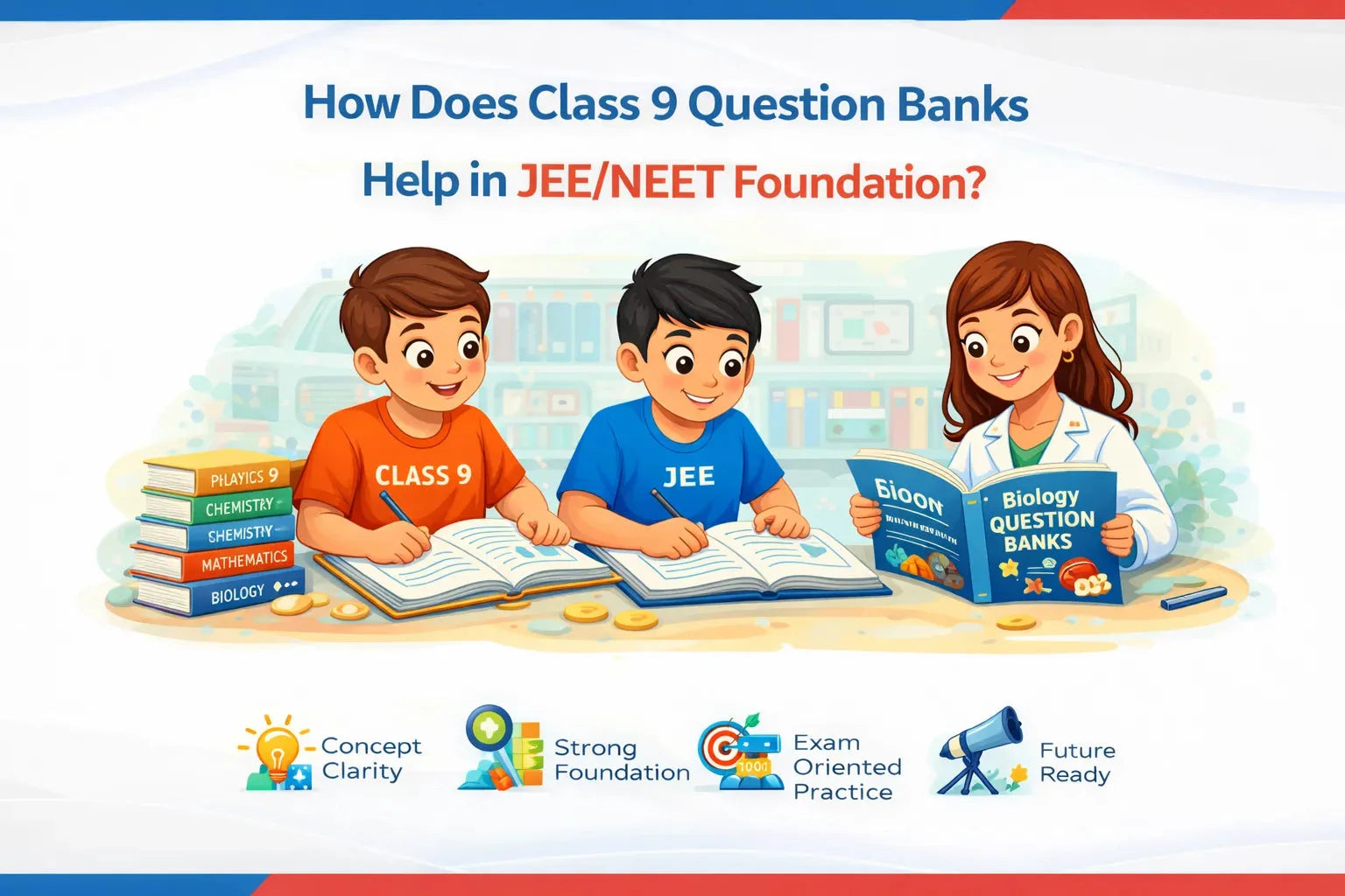How Does Class 9 Question Banks Help in JEE/NEET Foundation?