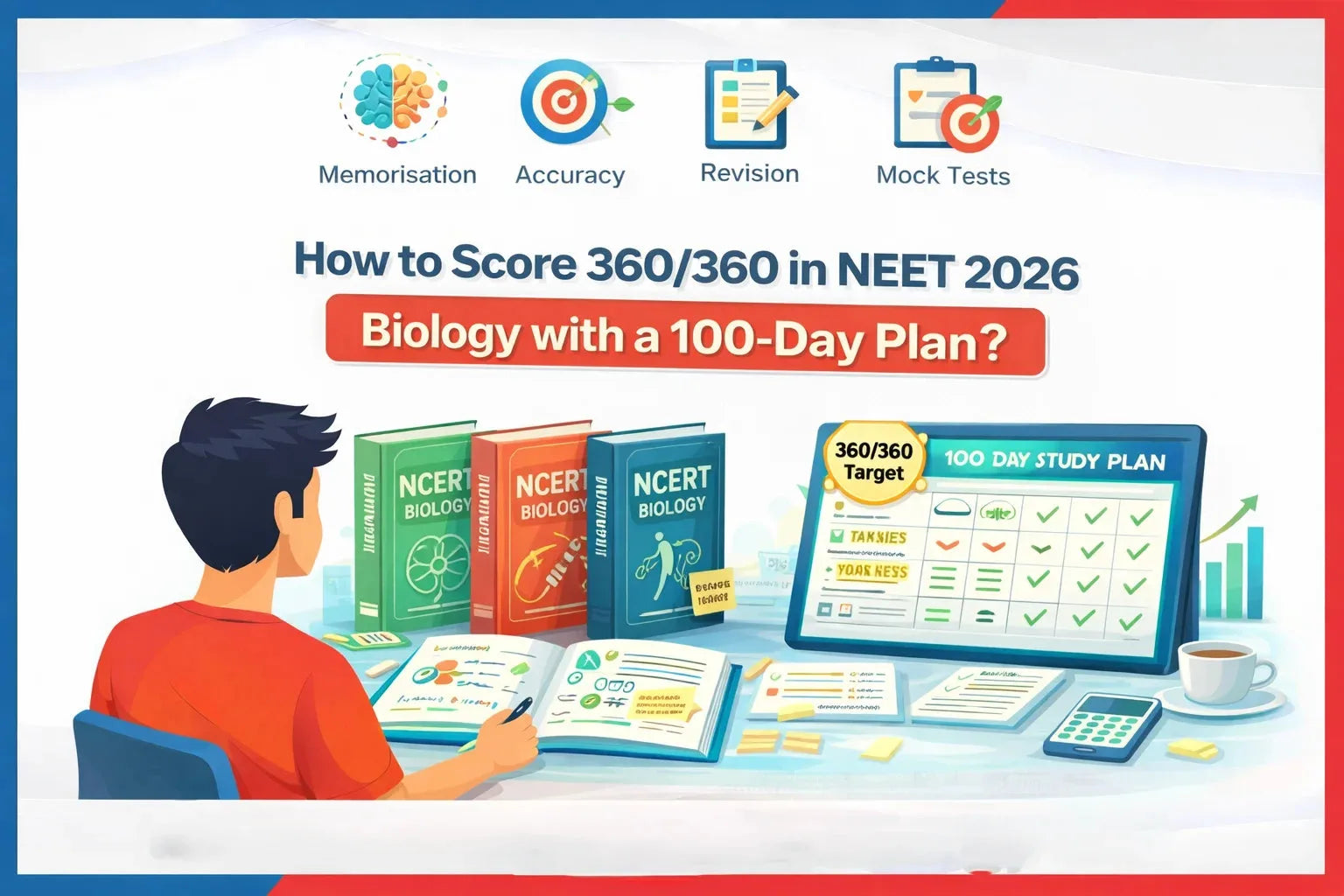 How to Score 360/360 in NEET 2026 Biology with a 100-Day Plan?