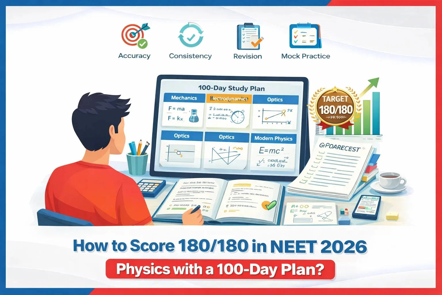 How to Score 180/180 in NEET 2026 Physics with a 100-Day Plan?
