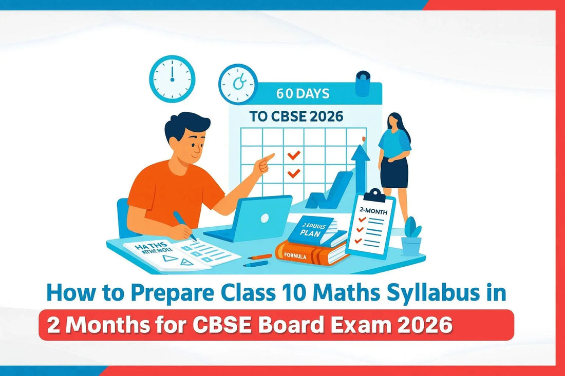 How to Prepare Class 10 Maths Syllabus in 2 Months for CBSE Board Exam 2026?