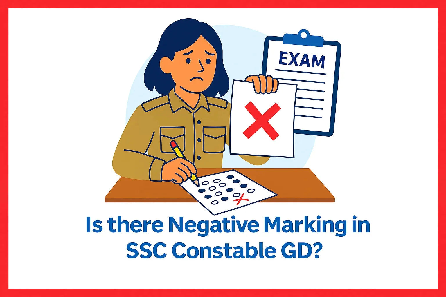Is There Negative Marking in SSC Constable GD?