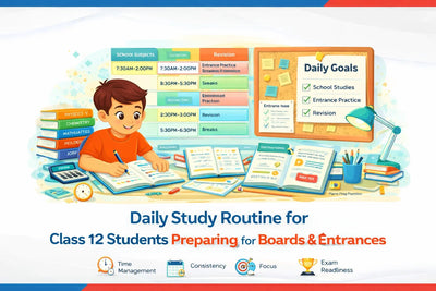 Daily Study Routine for Class 12 Students Preparing for Boards & Entrances