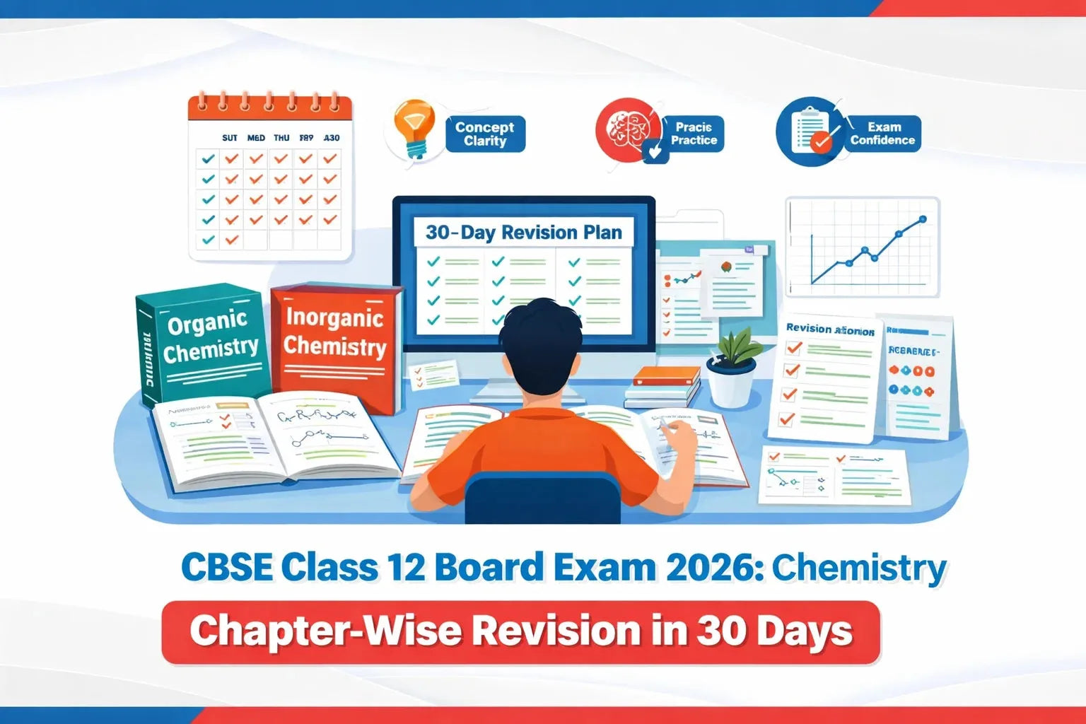 CBSE Class 12 Board Exam 2026: Chemistry Chapter-Wise Revision in 30 Days