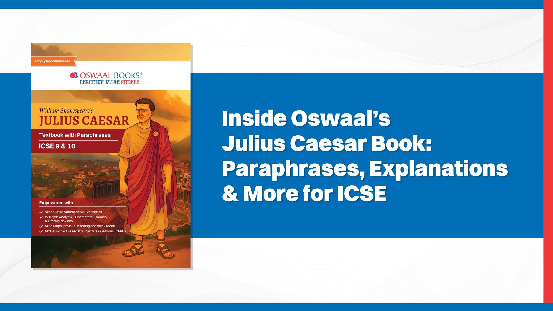Inside Oswaal’s Julius Caesar Book: Paraphrases, Explanations & More for ICSE