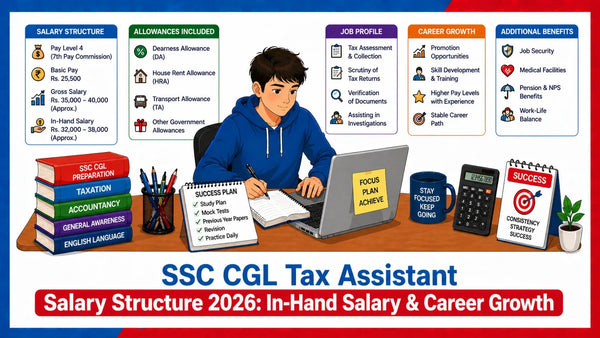 SSC CGL Tax Assistant Salary Structure 2026: In-Hand Salary & Career Growth