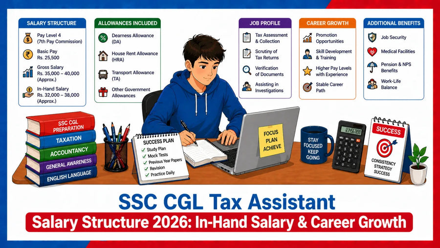SSC CGL Income Tax Inspector Salary 2026: Pay Slip, Benefits & Promotion