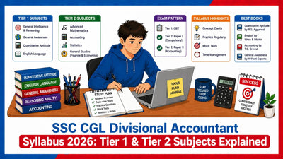 SSC CGL Divisional Accountant Syllabus 2026: Tier 1 & Tier 2 Subjects Explained