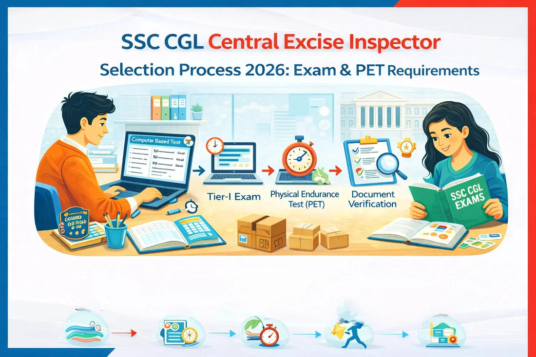 SSC CGL Central Excise Inspector Selection Process 2026: Exam & PET Requirements