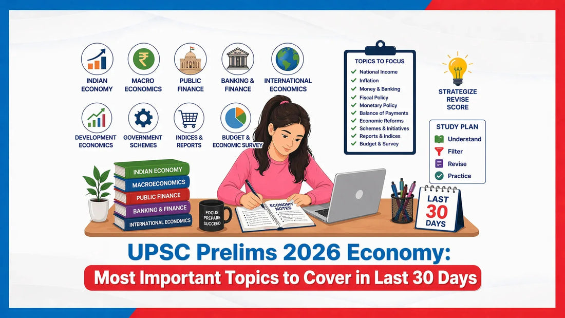 UPSC Prelims 2026 Economy: Most Important Topics to Cover in Last 30 Days