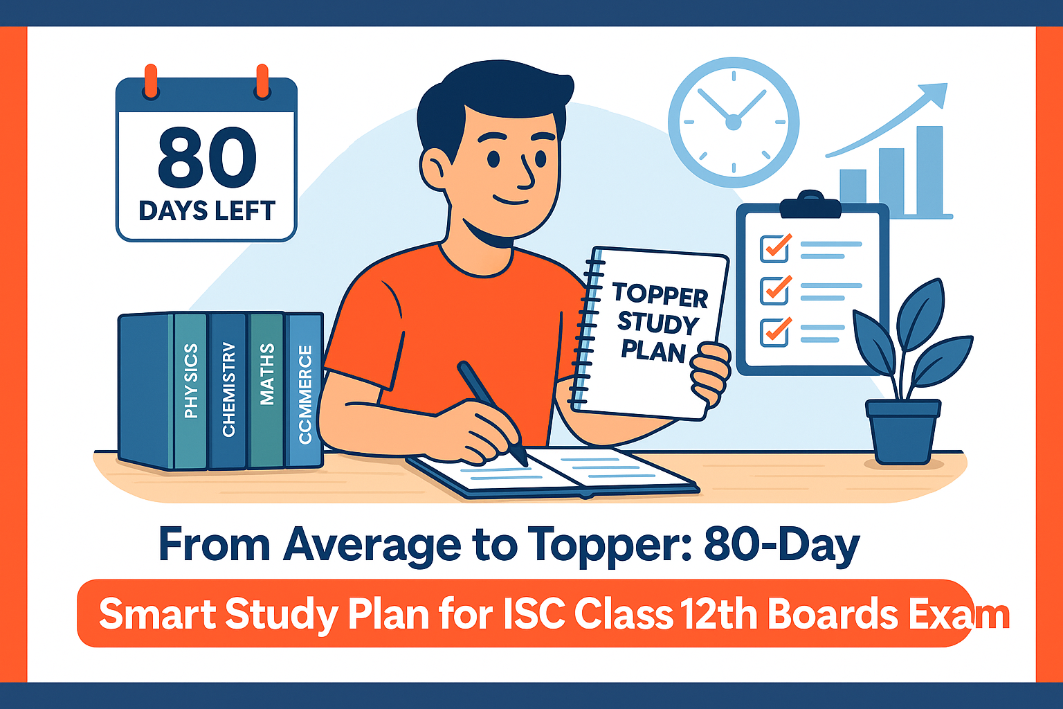 From Average to Topper: 80-Day Smart Study Plan for ISC Class 12th Boards Exams