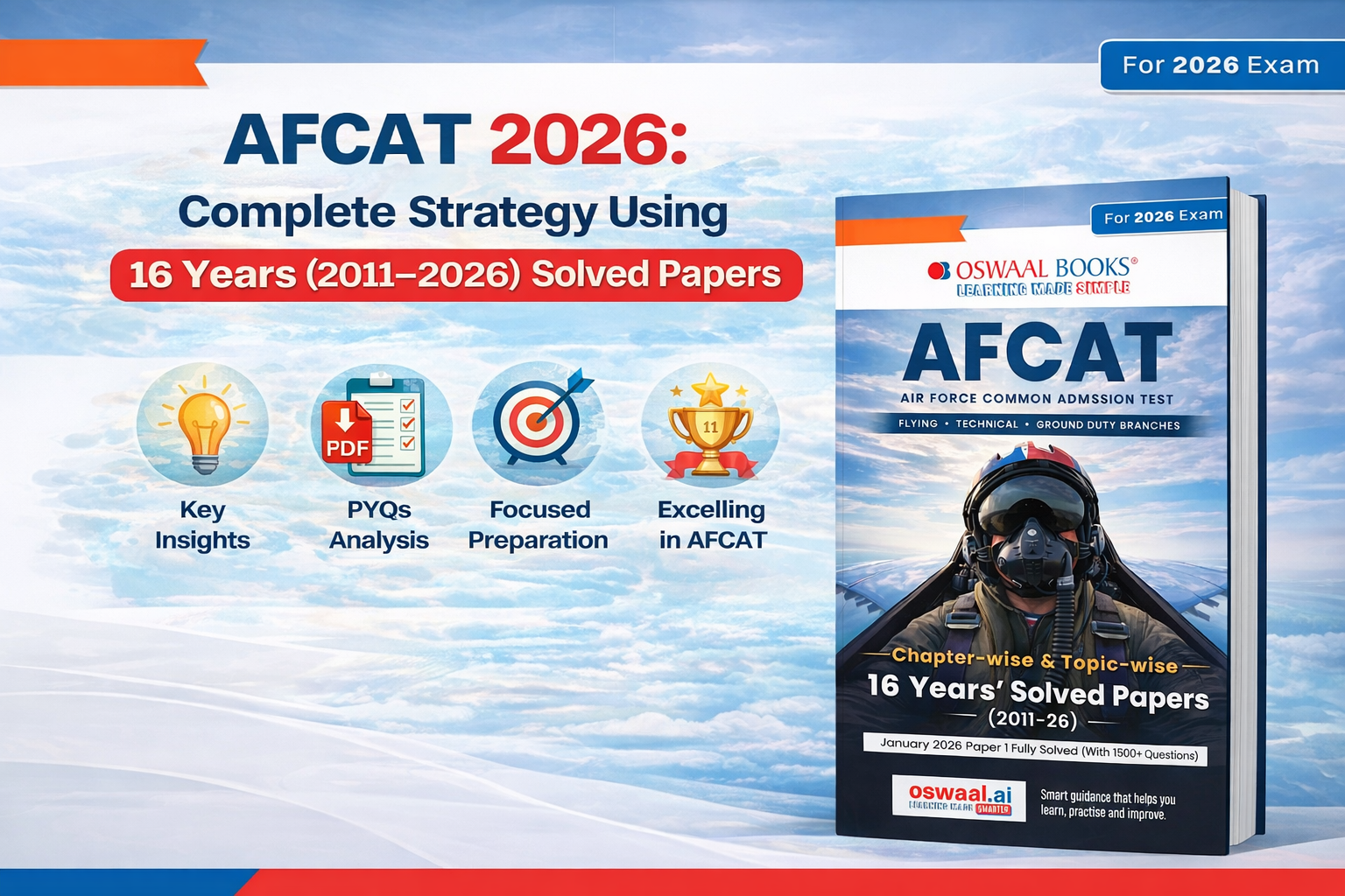 AFCAT 2026: Complete Strategy Using 16 Years (2011–2026) Solved Papers