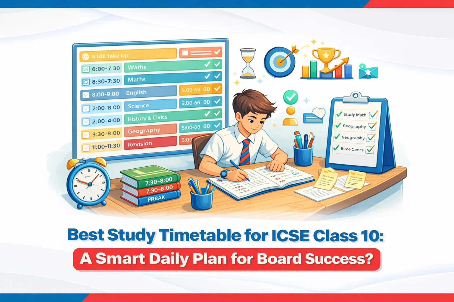 Best Study Timetable for ICSE Class 10: A Smart Daily Plan for Board Success