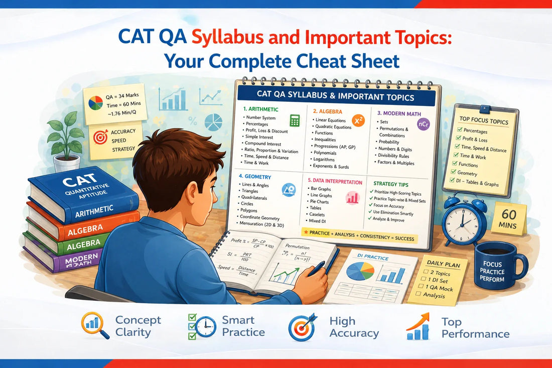 CAT QA Syllabus and Important Topics: Your Complete Cheat Sheet