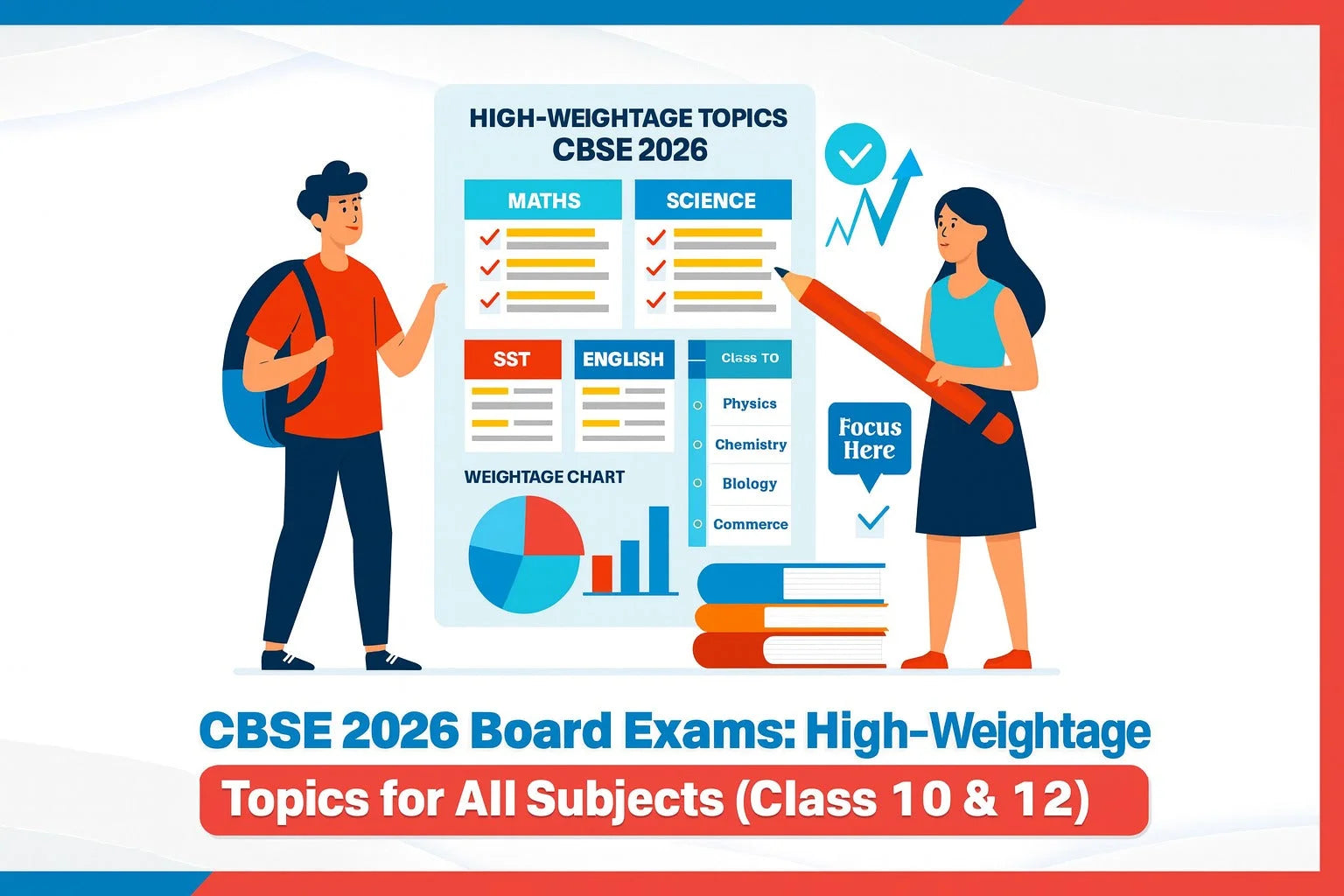 CBSE 2026 Board Exams: High-Weightage Topics for All Subjects (Class 10 & 12)