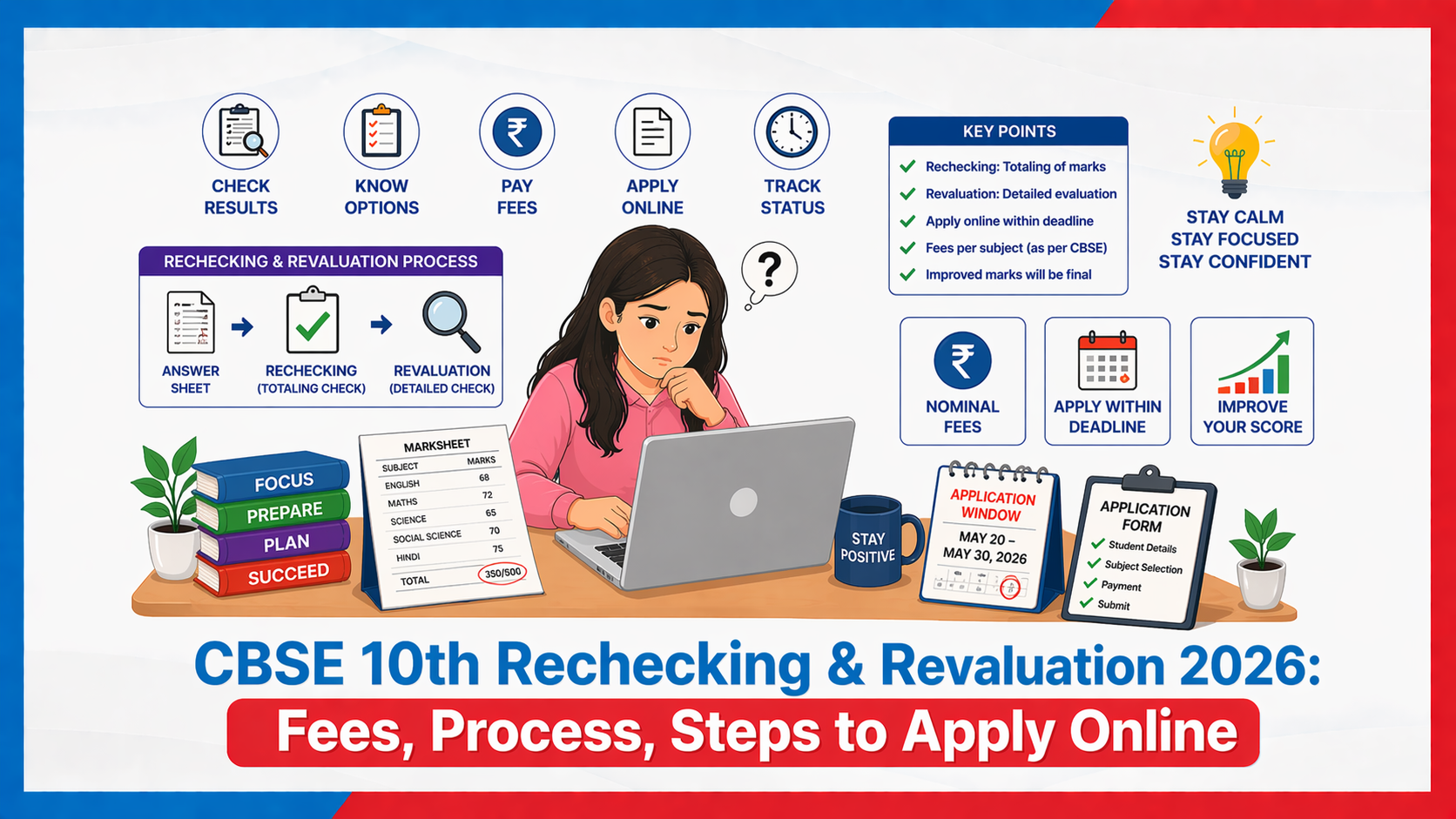 CBSE 10th Rechecking & Revaluation 2026: Fees, Process, Steps to Apply Online