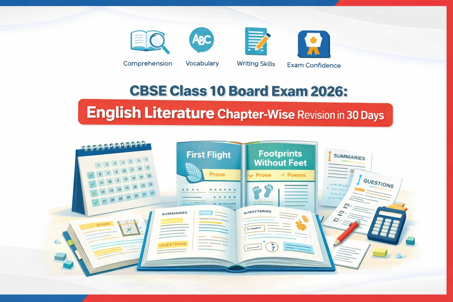 CBSE Class 10 Board Exam 2026: English Literature Chapter-Wise Revision in 30 Days