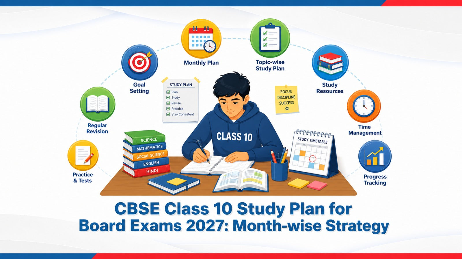 CBSE Class 10 Study Plan for Board Exams 2027: Month-wise Strategy