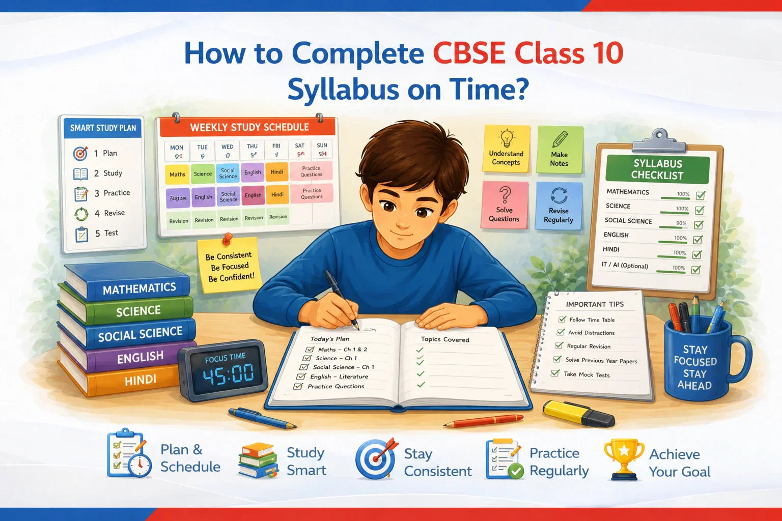 How to Complete CBSE Class 10 Syllabus on Time?