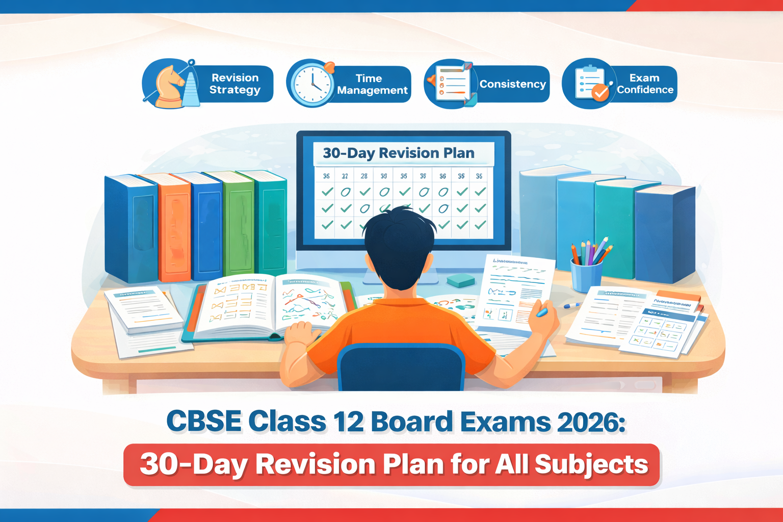 CBSE Class 12 Board Exams 2026: 30-Day Revision Plan for All Subjects
