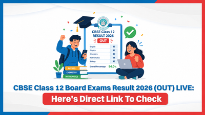 CBSE Class 12 Board Exams Result 2026 (OUT) LIVE: Here's Direct Link To Check