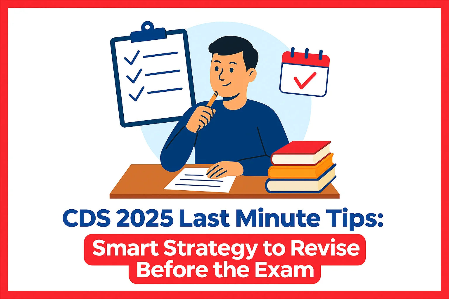 CDS 2025 Last-Minute Tips: Smart Strategy to Revise Before the Exam