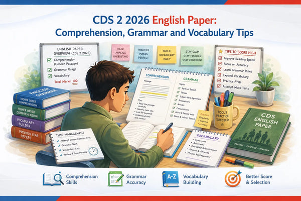 CDS 2 2026 English Paper: Comprehension, Grammar and Vocabulary Tips