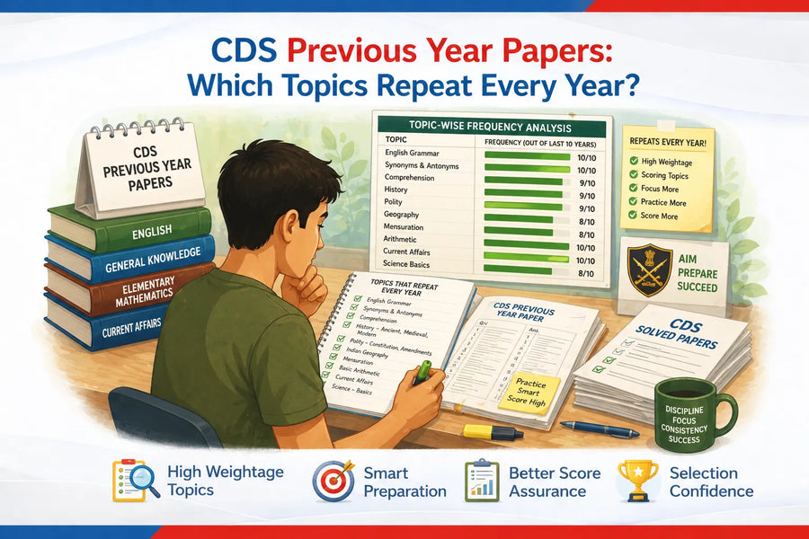 CDS Previous Year Papers: Which Topics Repeat Every Year?