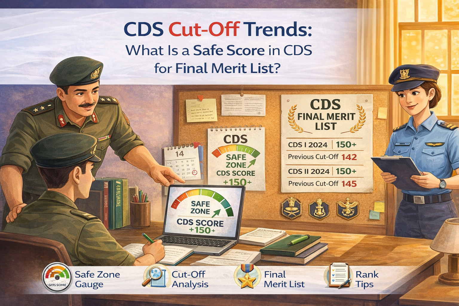CDS Cut-Off Trends: What Is a Safe Score in CDS for Final Merit List?