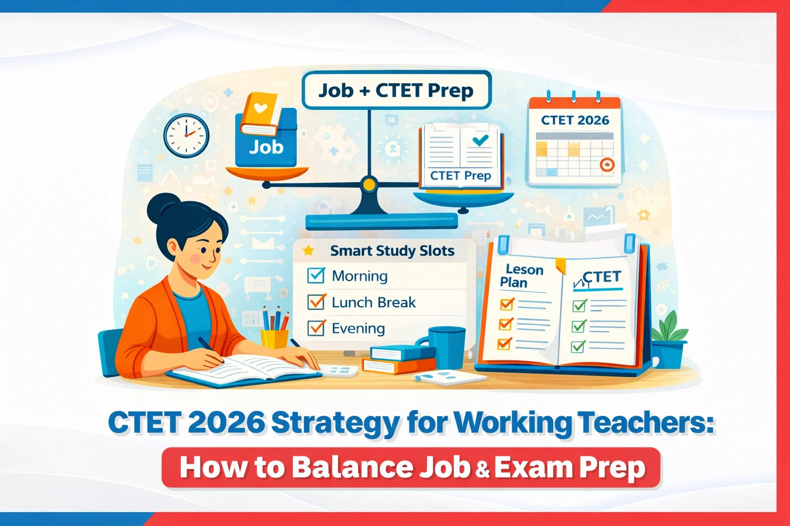 CTET 2026 Strategy for Working Teachers: How to Balance Job & Exam Prep